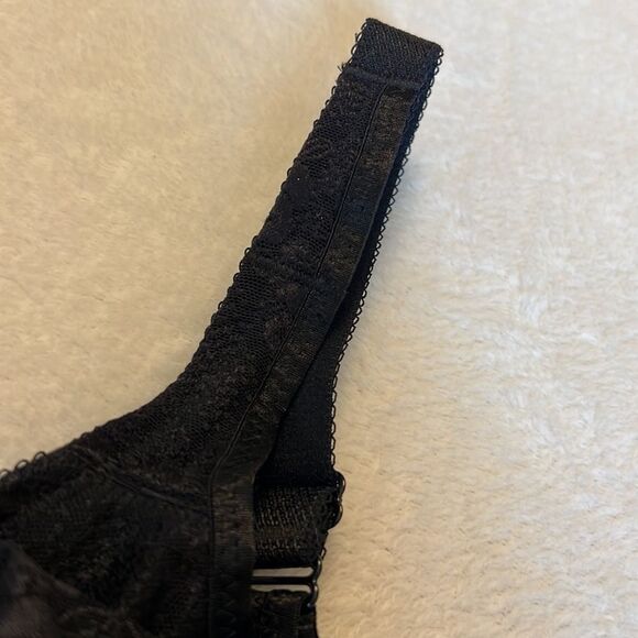 Wacoal Midnight Black Lace Bra Size 36DDD (F) - Picture 6 of 15